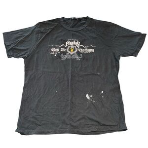 Men’s Vintage Playboy Show Me The Bunny Black Short Sleeve T Shirt XXL